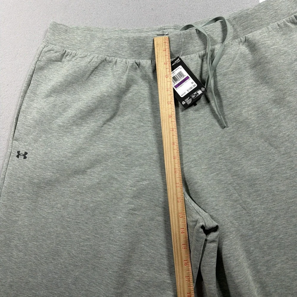 Under Armour Sweatpants Women 2XL Gray UA Unstoppable Fleece Wide Leg Drawstring